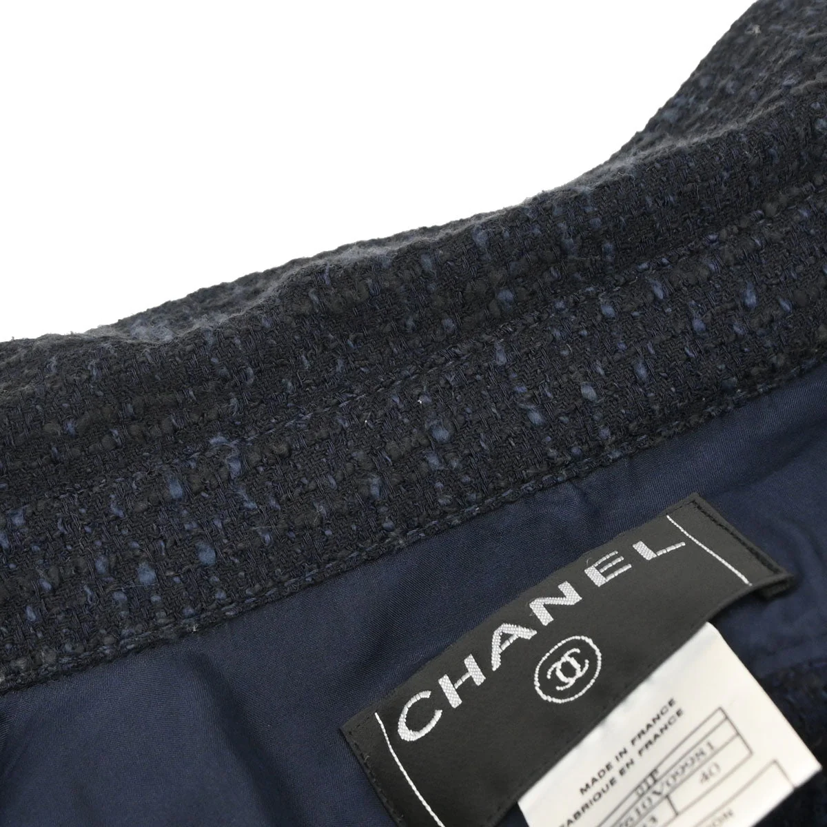 Chanel 2001 Single Breasted Jacket Navy Black #40 - Image 7