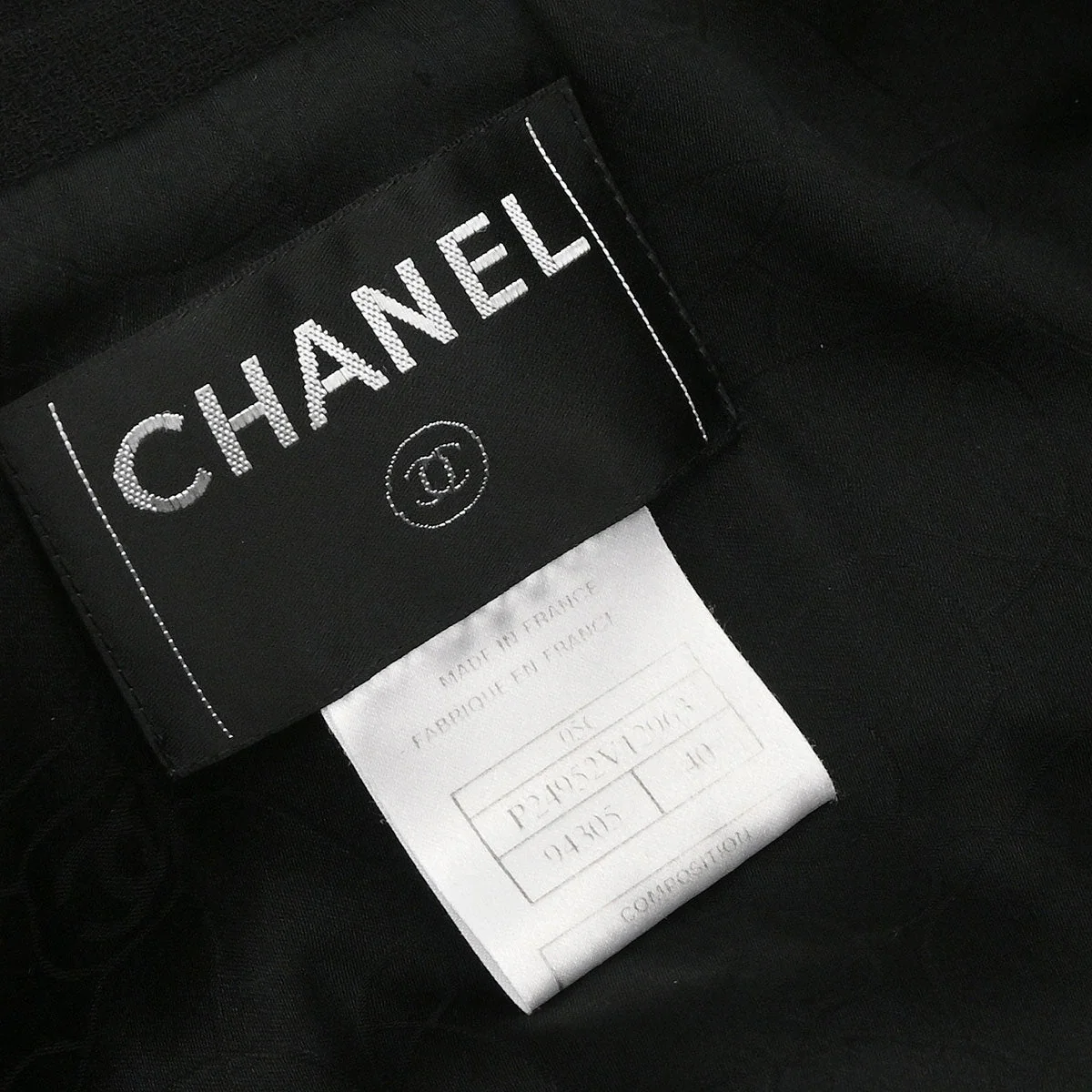 Chanel 2005 Single Breasted Emblem Jacket Black #40 - Image 8