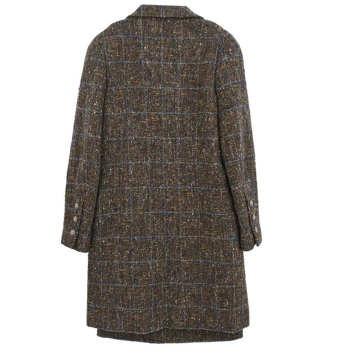 Chanel 1994 Setup Suit Jacket Skirt Brown #36 - Image 2