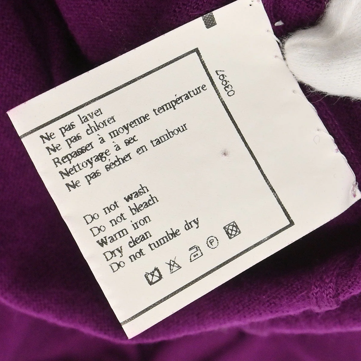 Chanel 1995 Cardigan Purple #36 - Image 10