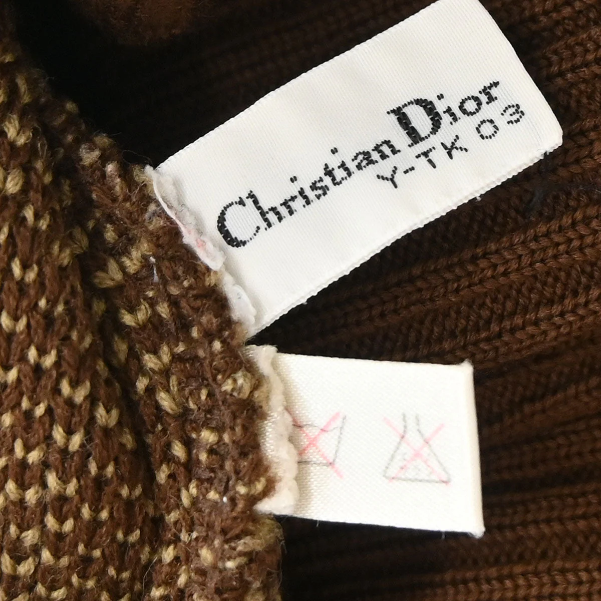 Christian Dior Top Sweater Trotter Brown #M - Image 12