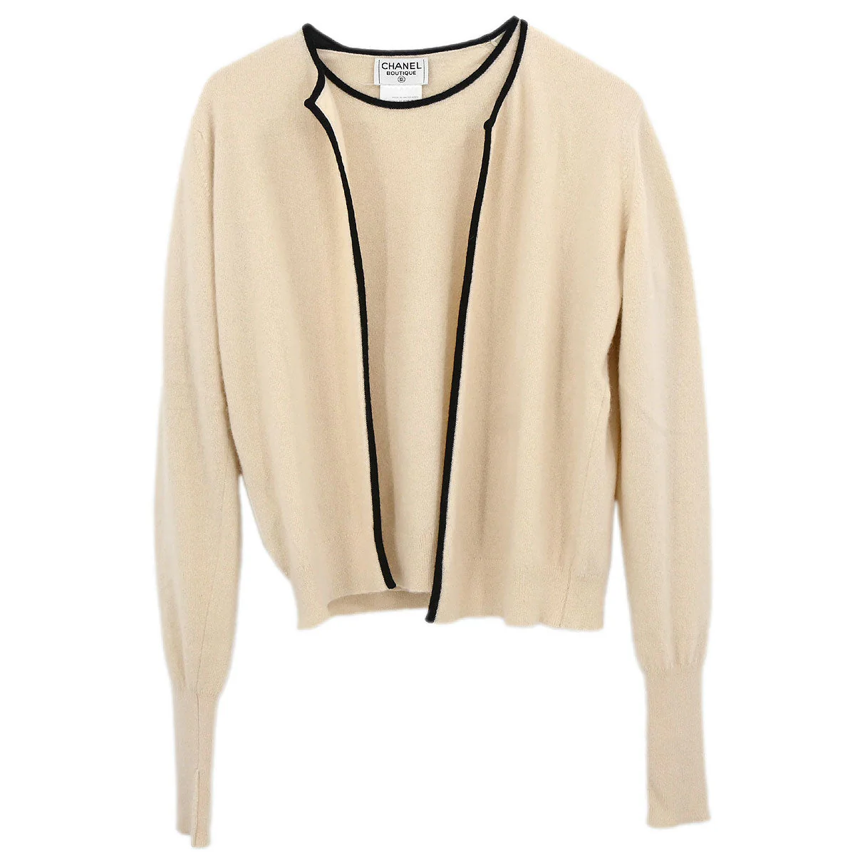 Chanel 1997 Set Cardigan Top Ivory #42