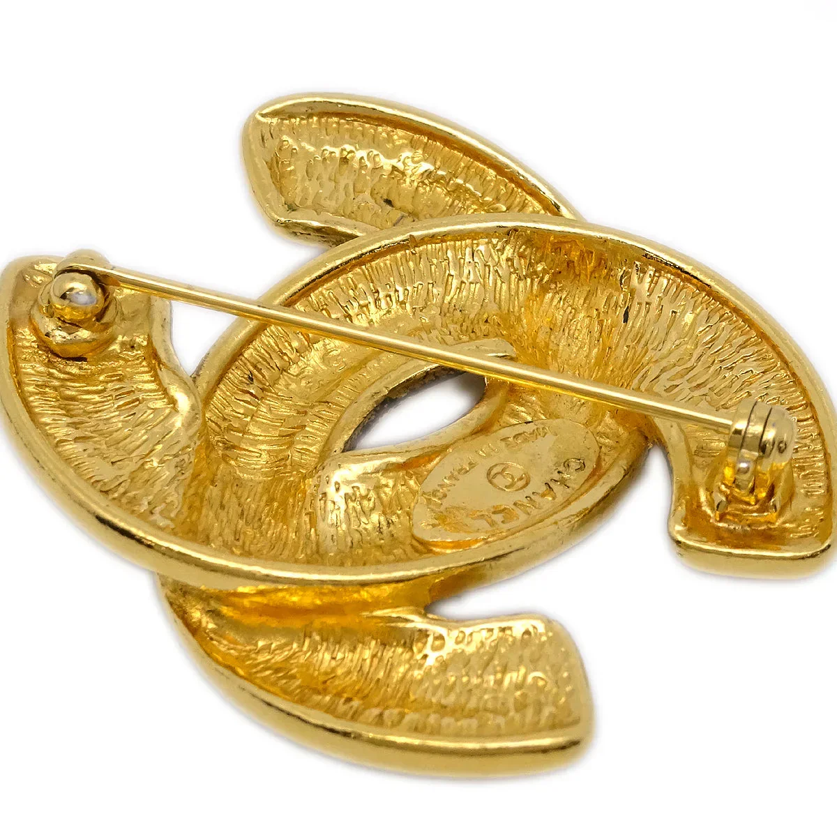 Chanel 1986-1994 Quilted CC Brooch Small 1153 - Image 3