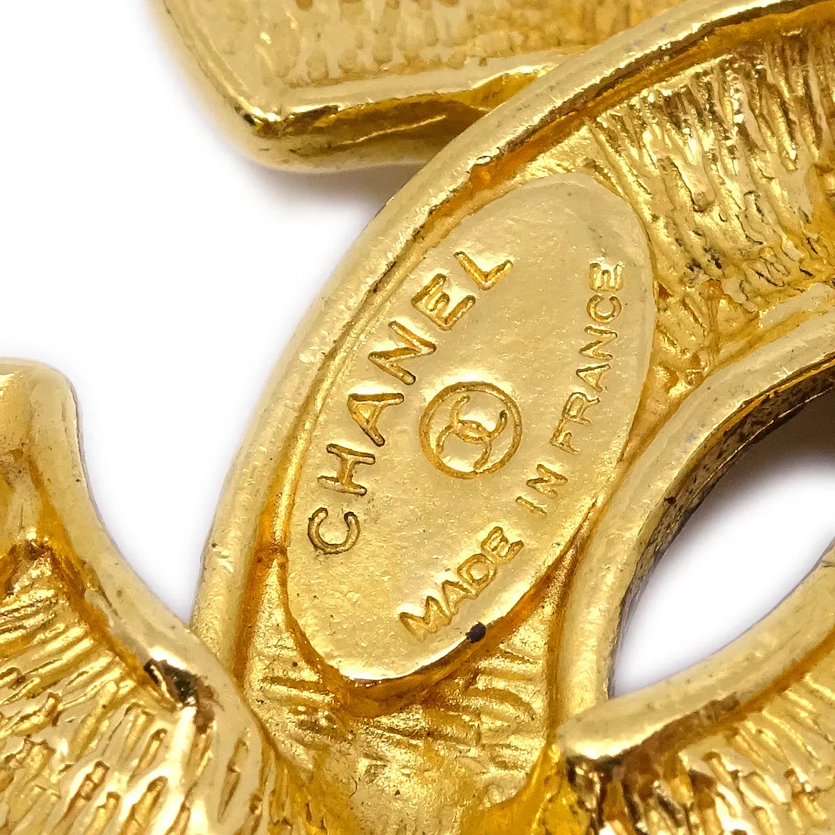 Chanel 1986-1994 Quilted CC Brooch Small 1153 - Image 4
