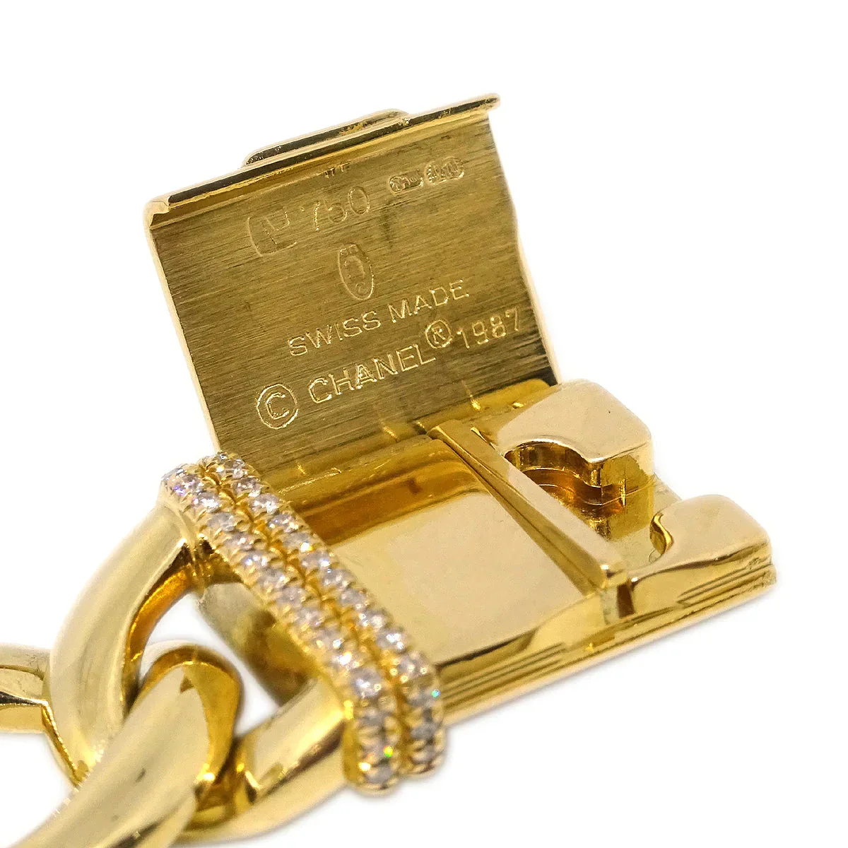 Chanel Premiere Watch 18KYG Diamond #L - Image 4