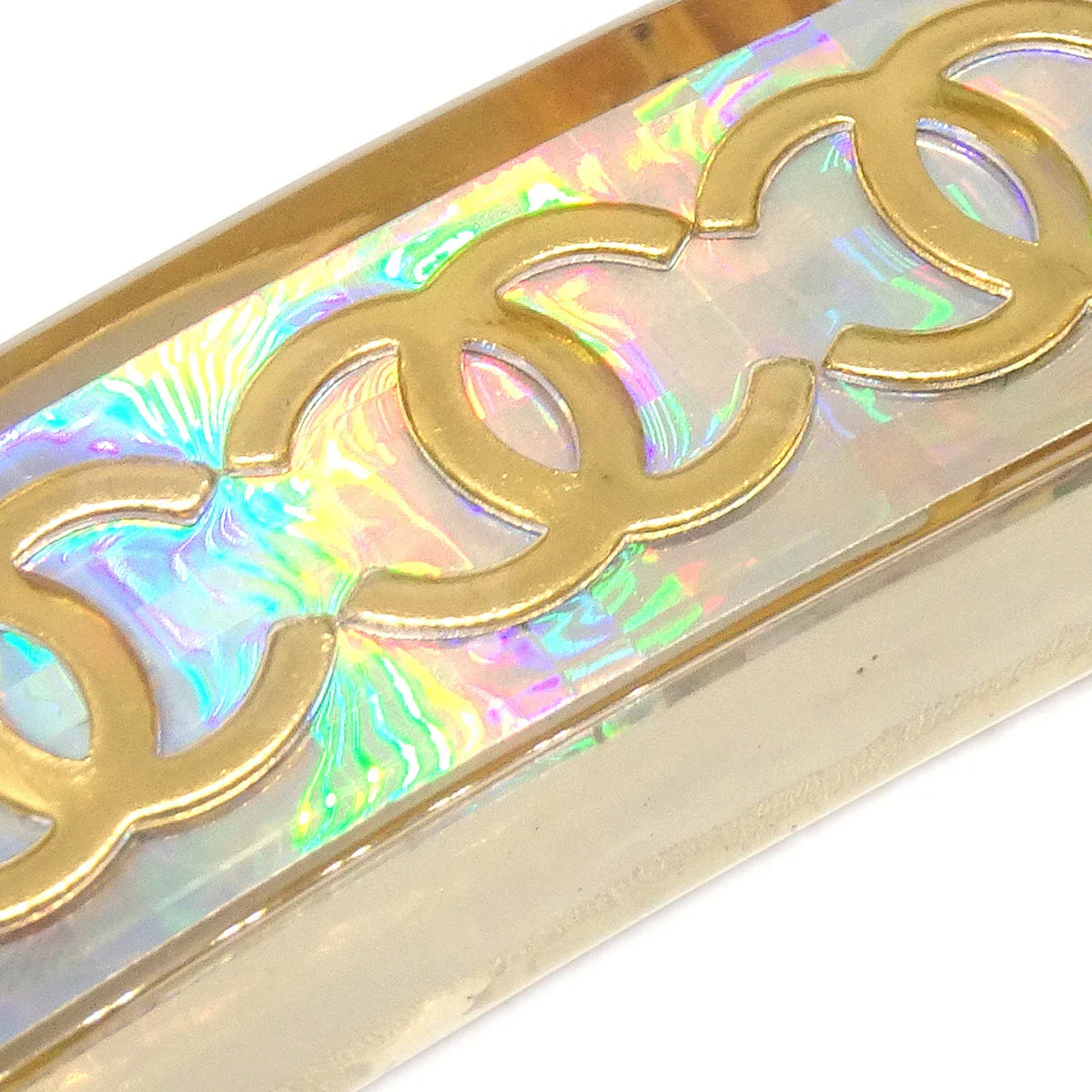 Chanel Hair Clip Hairpin Barrette Clear 97P - Image 2