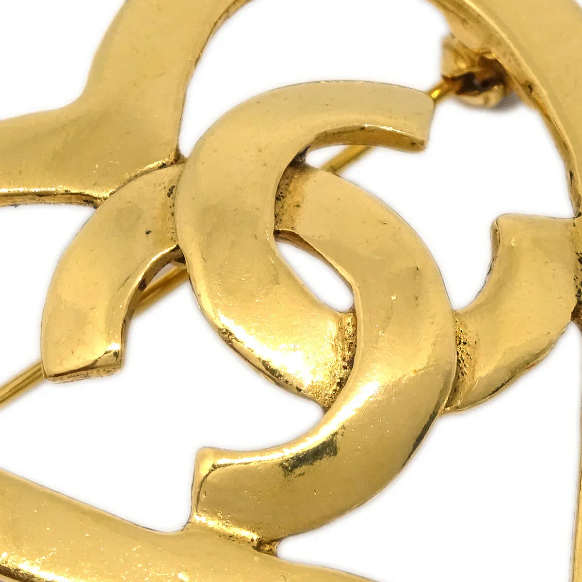 Chanel Heart Brooch Gold 95P - Image 2