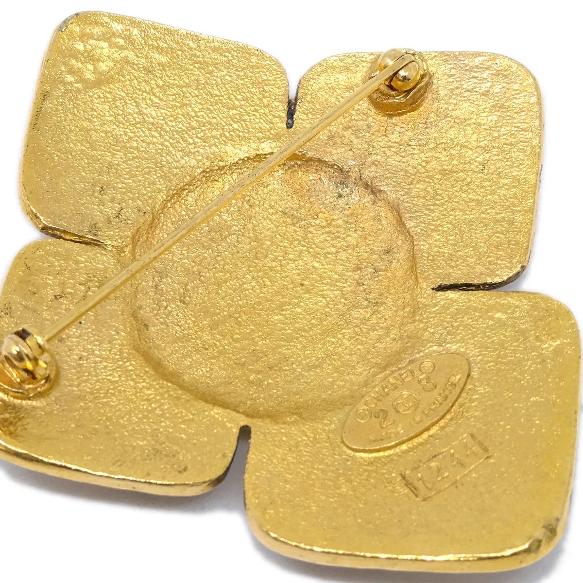 Chanel Cross Brooch Pin Gold 28/1244 - Image 3