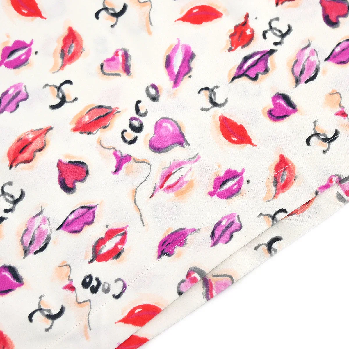 Chanel 1995 Lipstick Cropped Sleeveless Top White #42 - Image 5