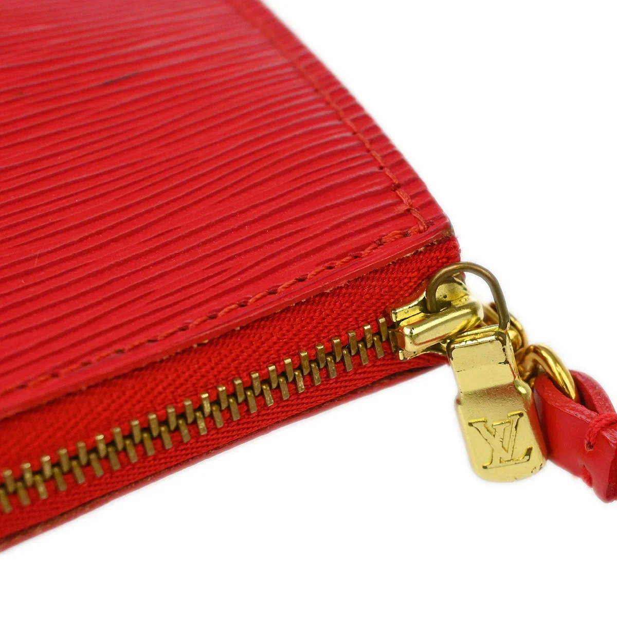 Louis Vuitton 2003 Red Epi Pochette Accessoires 24 Pouch Handbag M5298E - Image 5