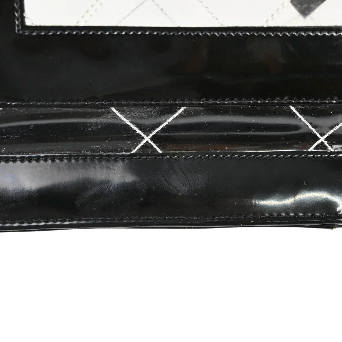 Chanel 1994-1996 PVC Maxi Classic Flap Shoulder Bag - Image 9