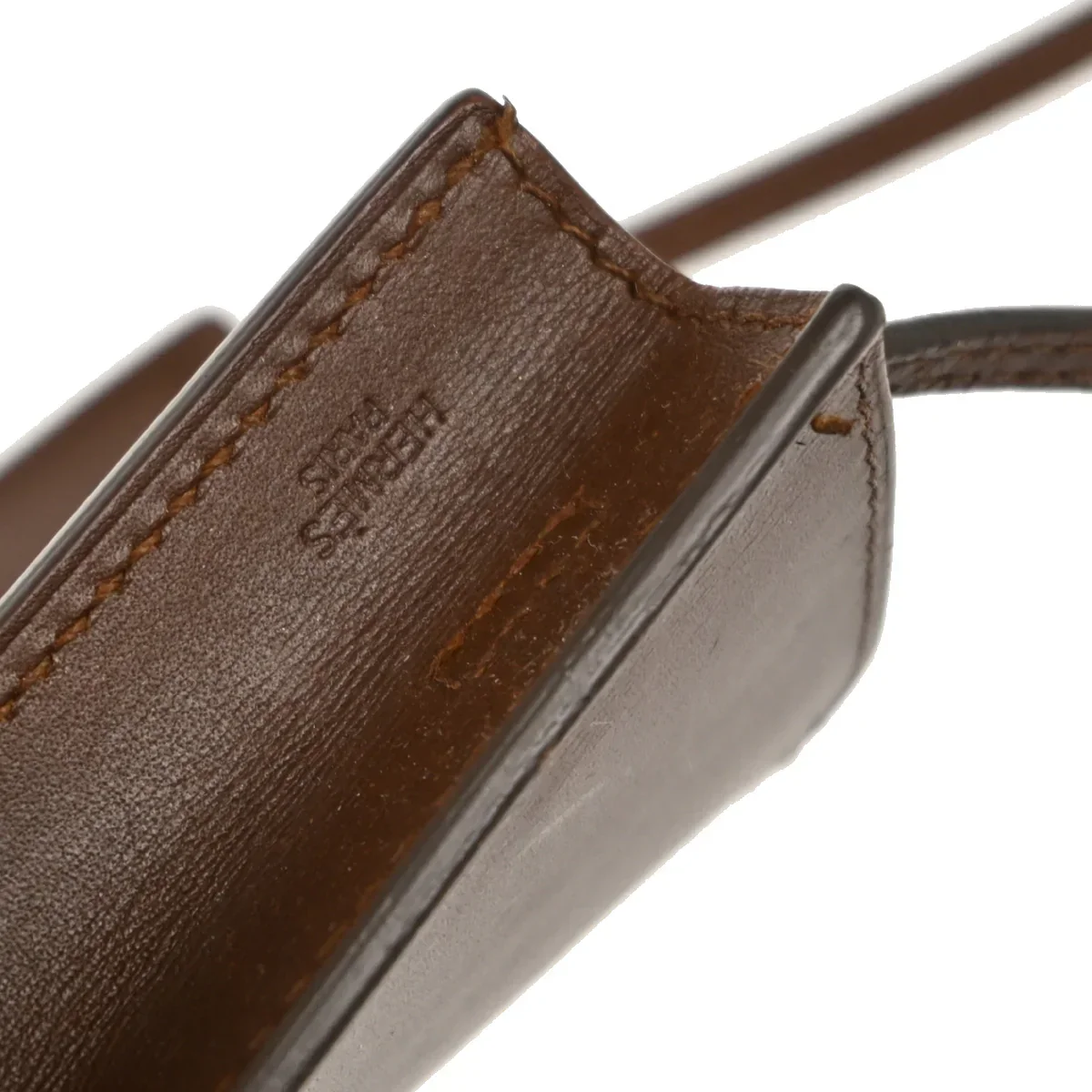 Hermes Havane Box Calf Onimaitou Shoulder Bag - Image 10