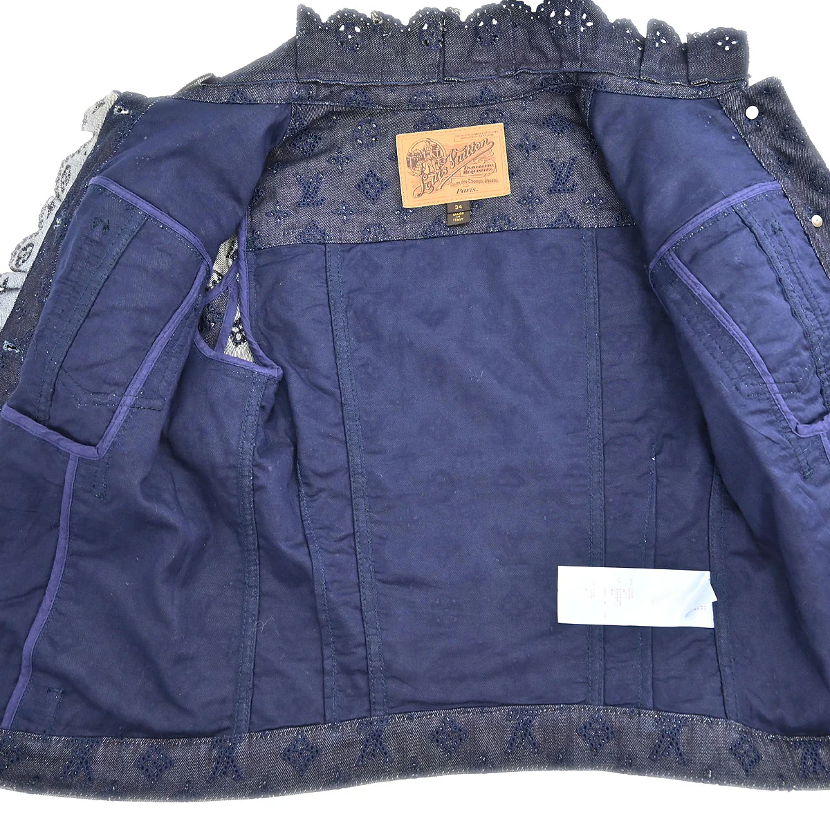 Louis Vuitton 2010 Setup Suit Jacket Skirt Navy #34 - Image 5