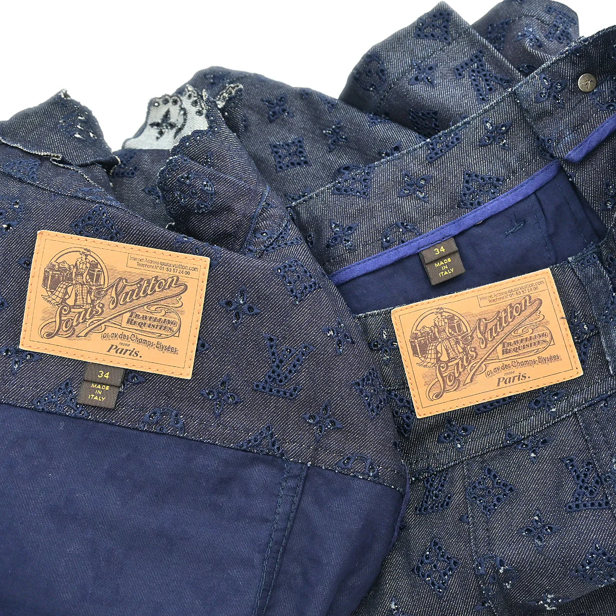 Louis Vuitton 2010 Setup Suit Jacket Skirt Navy #34 - Image 9