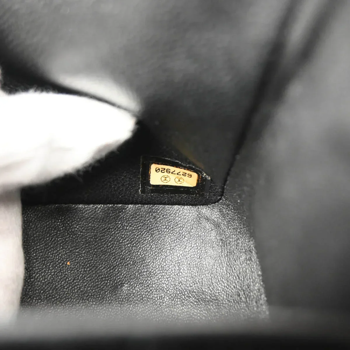 Chanel * 2000-2001 Black Caviar Small Classic Double Flap Shoulder Bag - Image 11
