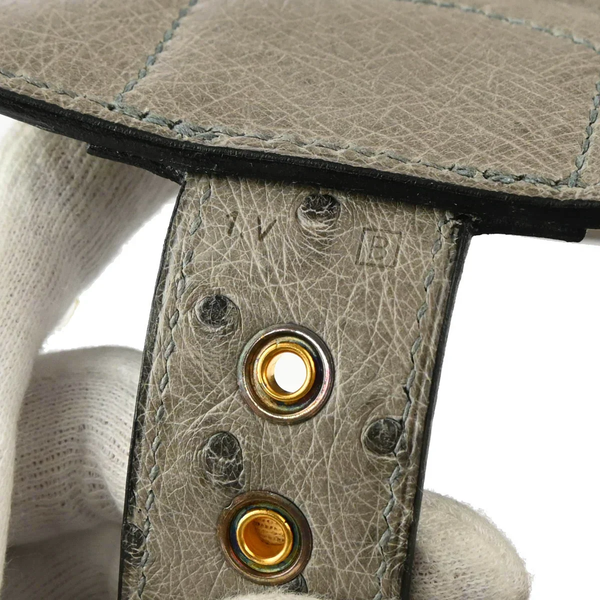 Hermes * 1998 Mousse Ostrich Sac a Depeches 41 Briefcase - Image 10