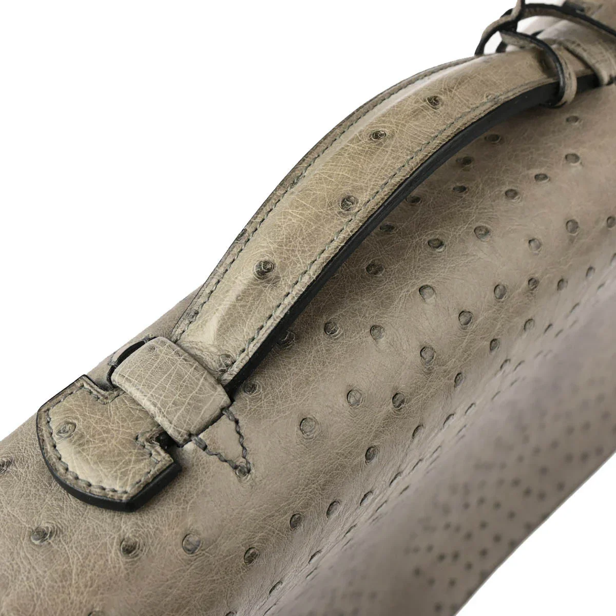 Hermes * 1998 Mousse Ostrich Sac a Depeches 41 Briefcase - Image 6
