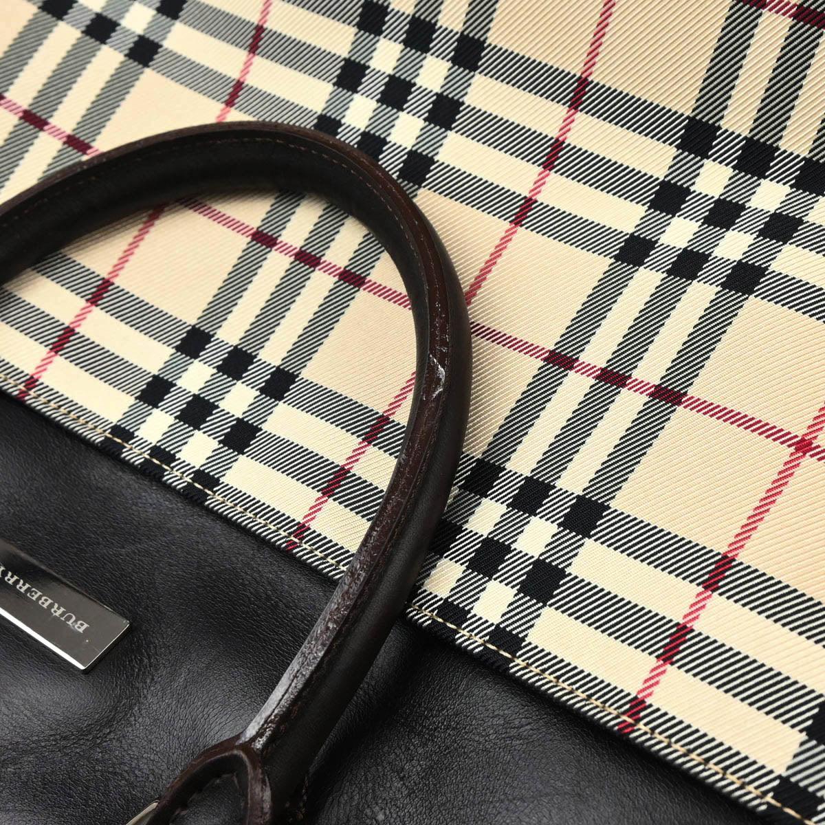 Burberry Beige Burberry Check 2way Shoulder Handbag - Image 6