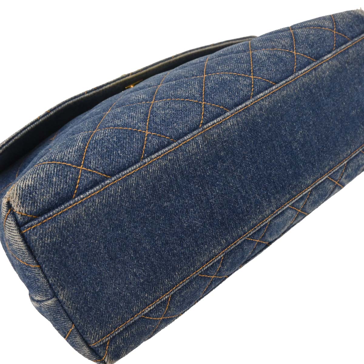Chanel Blue Denim Kelly Handbag - Image 4