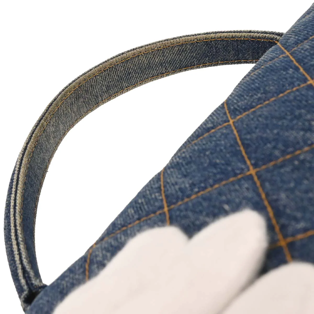 Chanel Blue Denim Kelly Handbag - Image 5