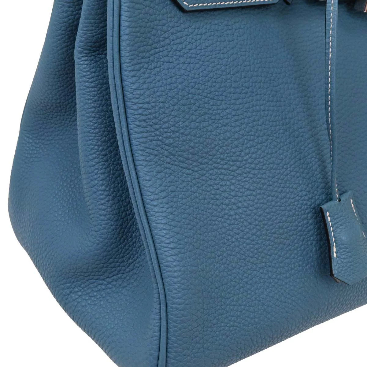 Hermes Blue Jean Togo Birkin 35 Handbag - Image 3