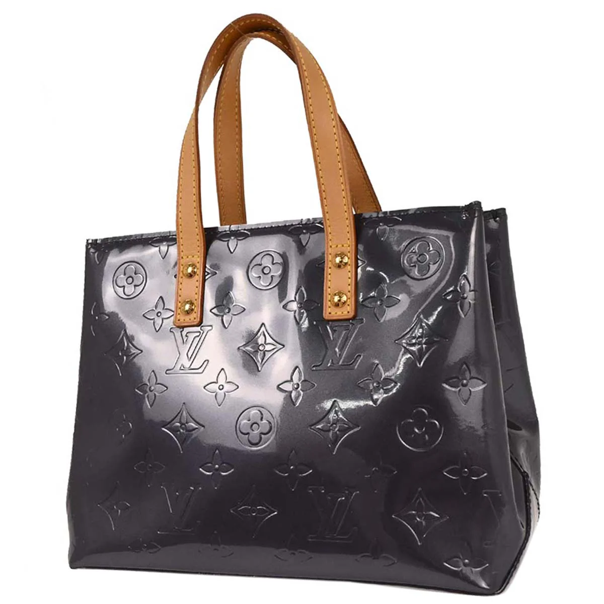 Louis Vuitton Blue Vernis Reade PM Tote Handbag M91335 - Image 2