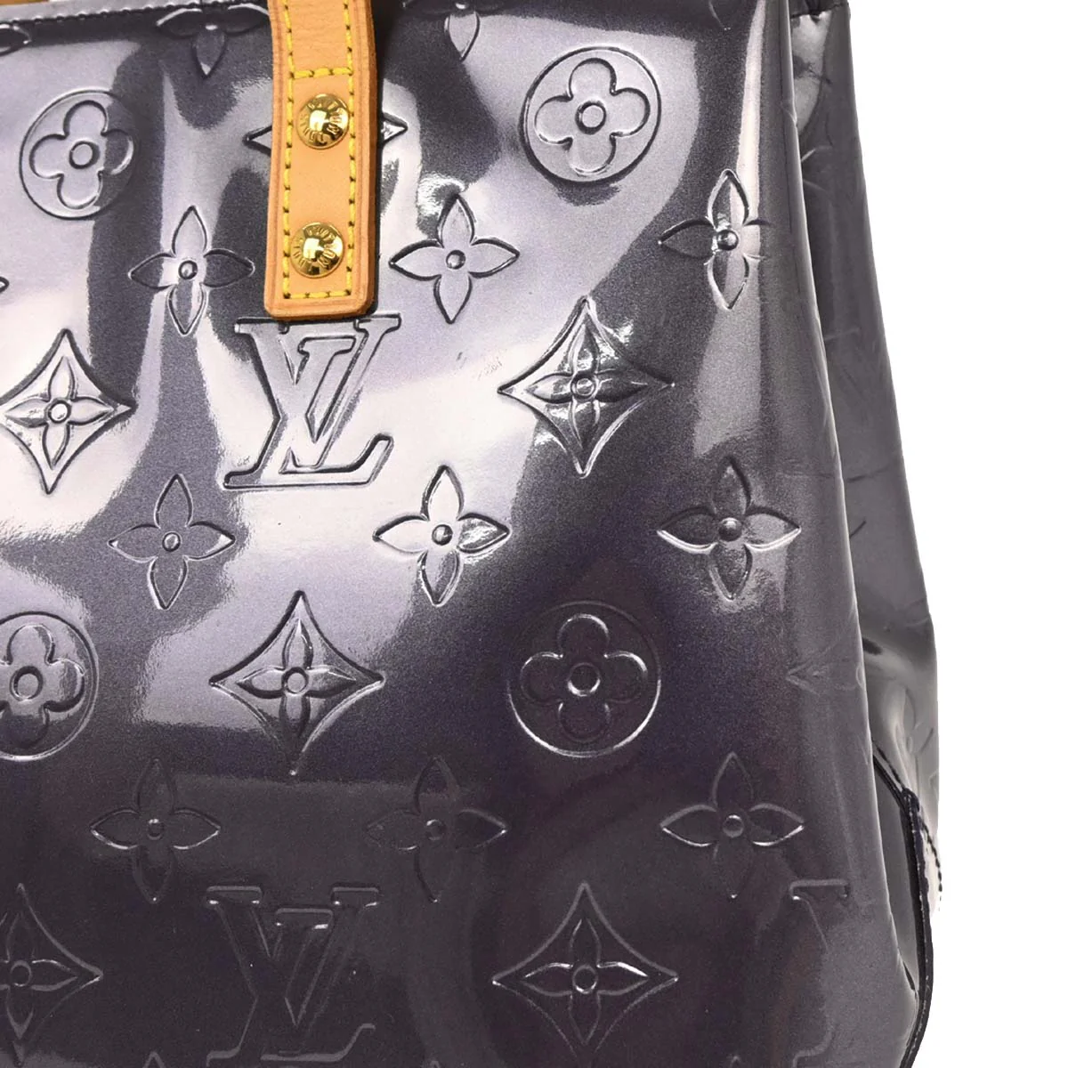 Louis Vuitton Blue Vernis Reade PM Tote Handbag M91335 - Image 3