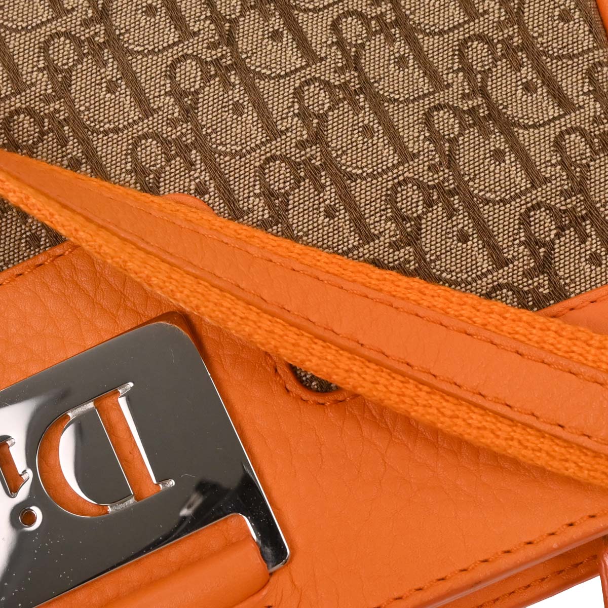 Christian Dior Orange Street Chic Trotter Handbag - Image 6