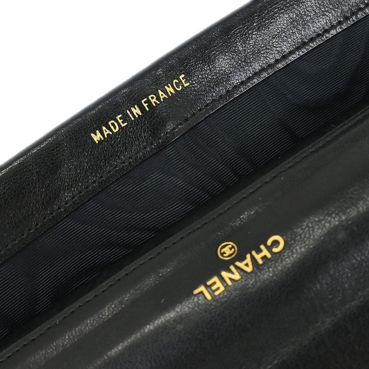 Chanel 1994-1996 Black Lambskin Long Wallet Purse - Image 6