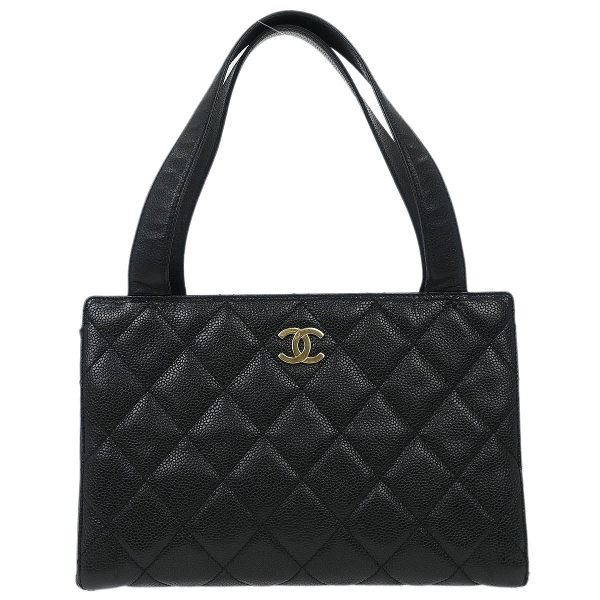 Chanel 2002-2003 Black Calfskin Tote Handbag