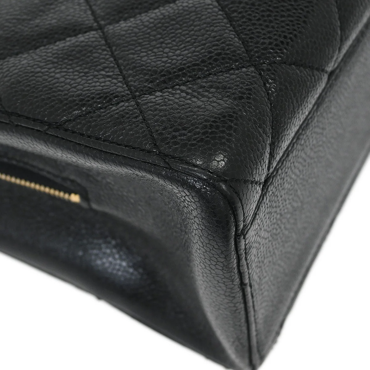 Chanel 2002-2003 Black Calfskin Tote Handbag - Image 4