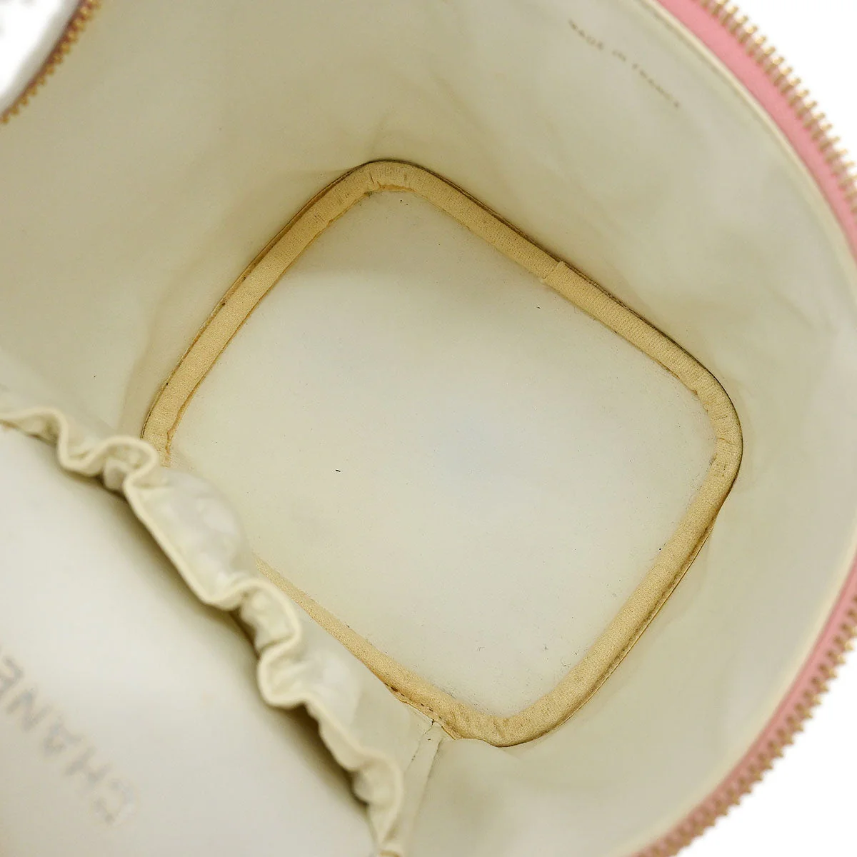 Chanel 2005-2006 Pink Calfskin Timeless Vanity Handbag - Image 8