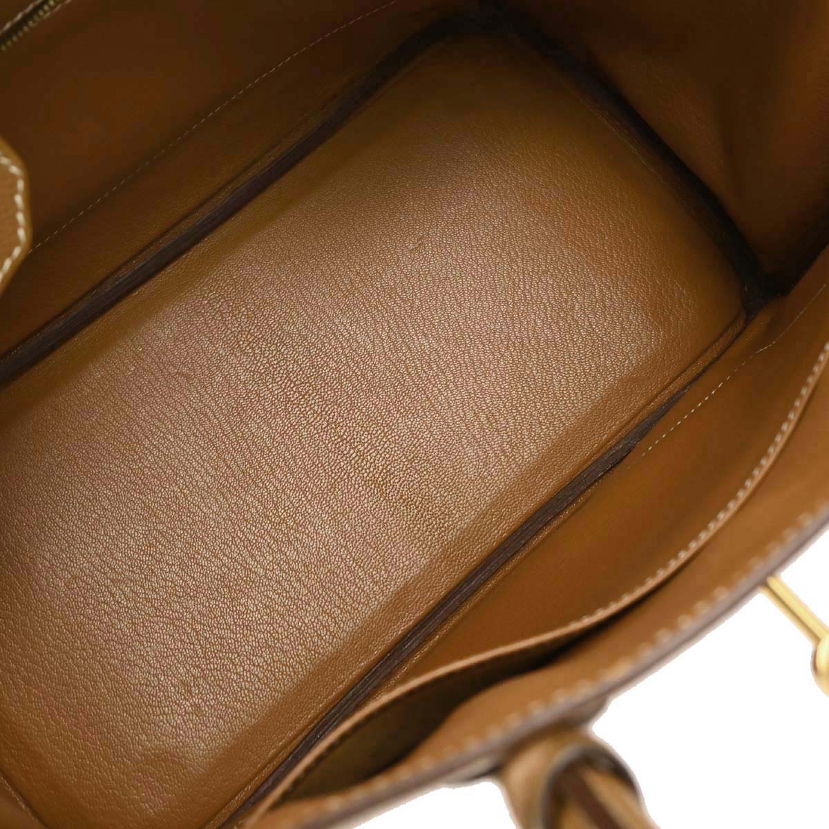 Hermes Gold Courchevel Birkin 30 Handbag - Image 8