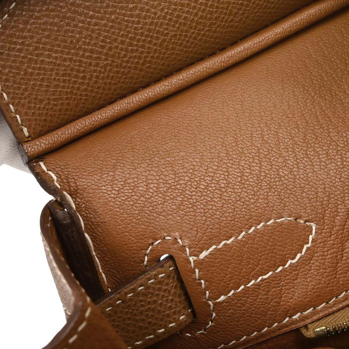 Hermes Gold Courchevel Birkin 30 Handbag - Image 9