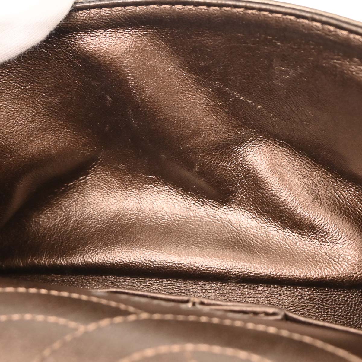 Chanel 2008-2009 Bronze Calfskin 2.55 Classic Double Flap Bag - Image 10