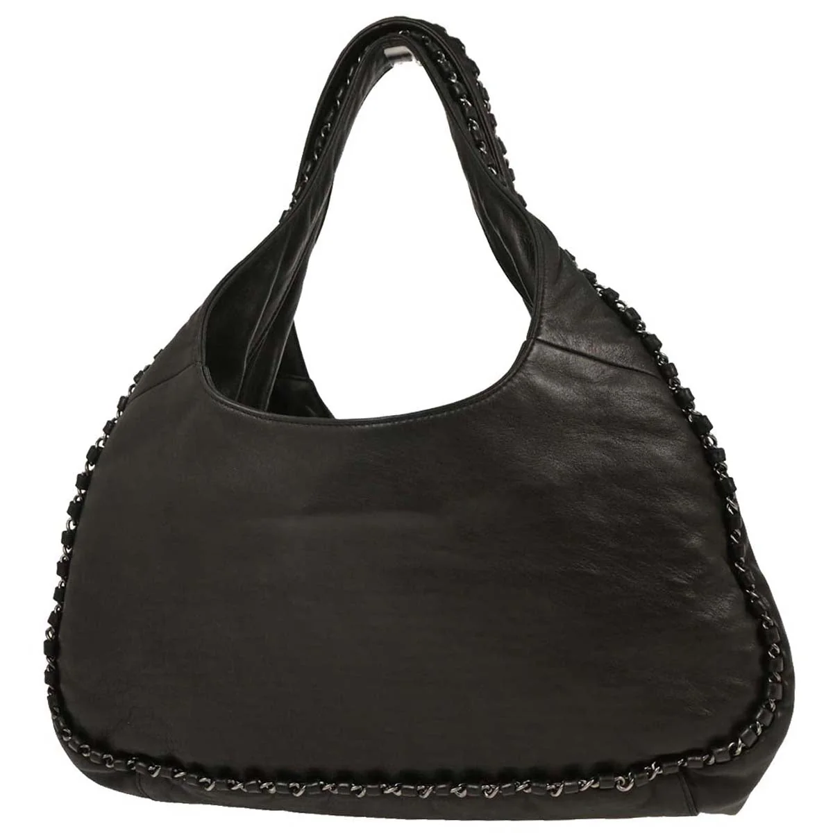 Chanel 2004-2005 Black Lambskin Handbag - Image 2