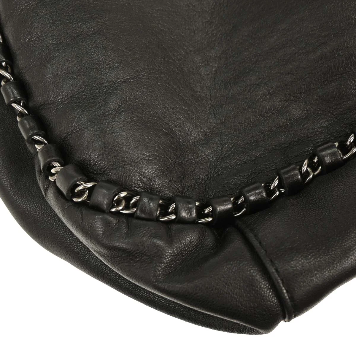 Chanel 2004-2005 Black Lambskin Handbag - Image 6