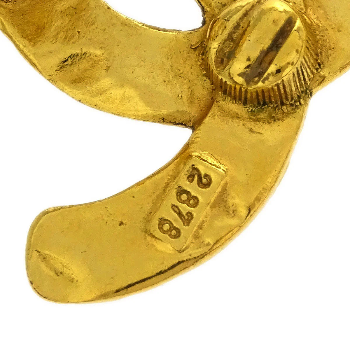 Chanel Gold CC Earrings Clip-On 2878/29 - Image 3