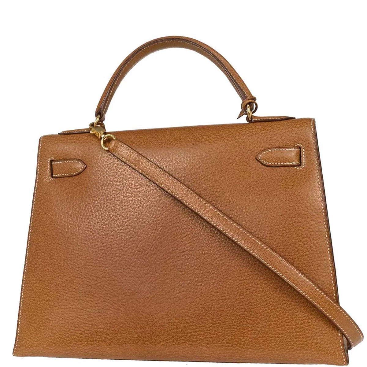 Hermes Natural Pigskin Kelly 32 Sellier Handbag - Image 2