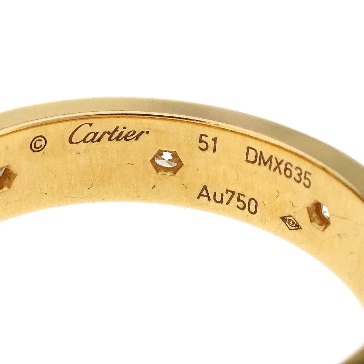 Cartier Mini Love Ring Au750 Diamond #51 - Image 3