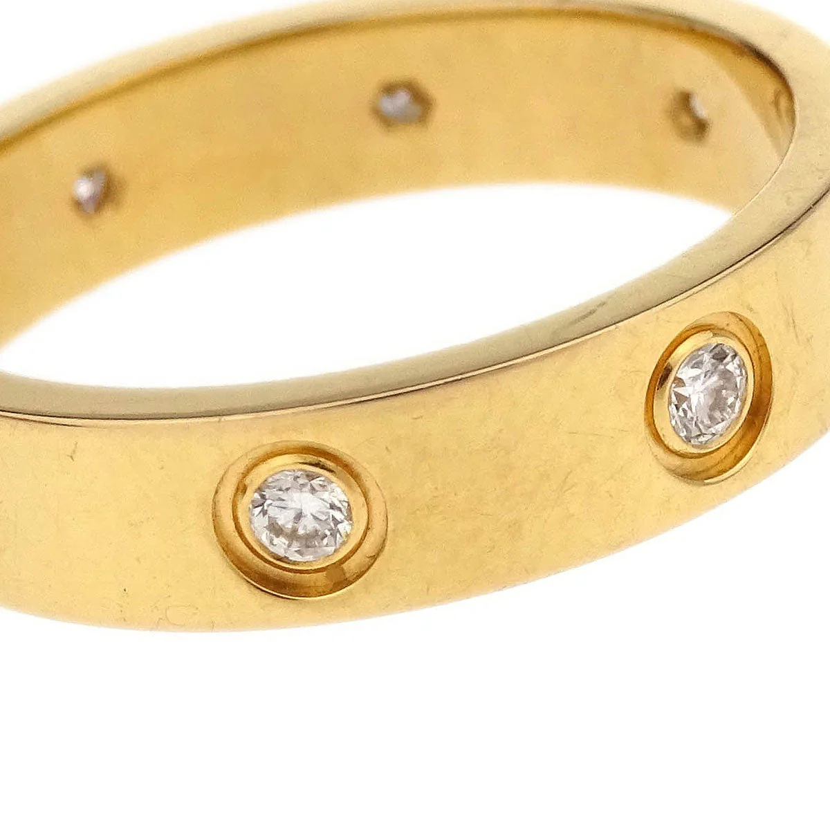 Cartier Mini Love Ring Au750 Diamond #51 - Image 4