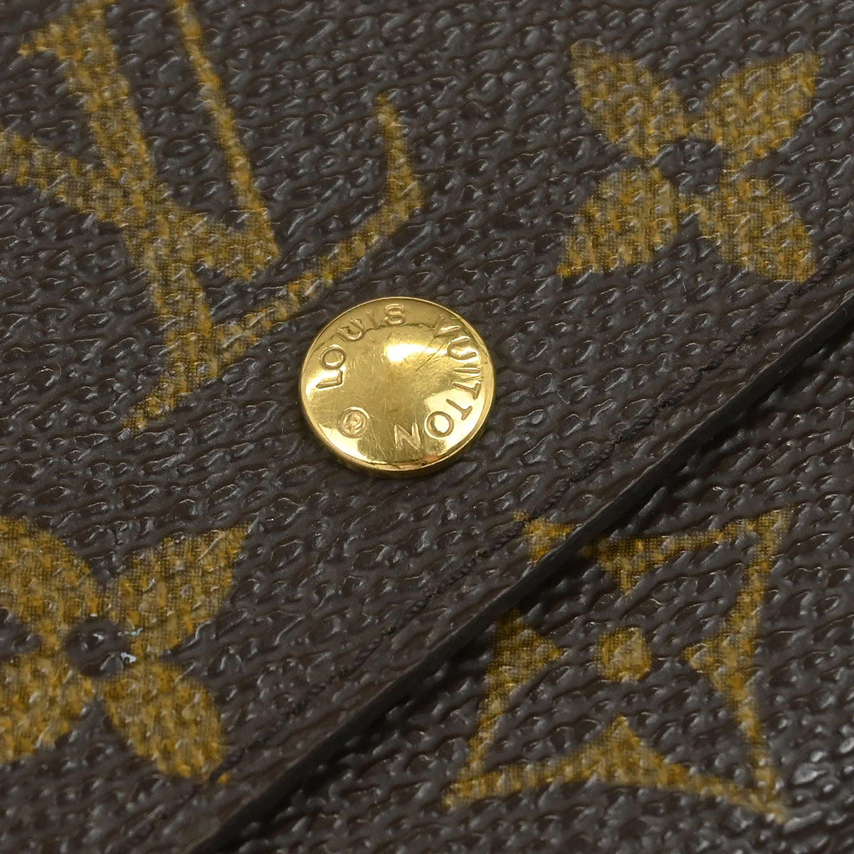 Louis Vuitton Monogram Porte Monnaie Plat Coin Case Wallet M61930 - Image 3