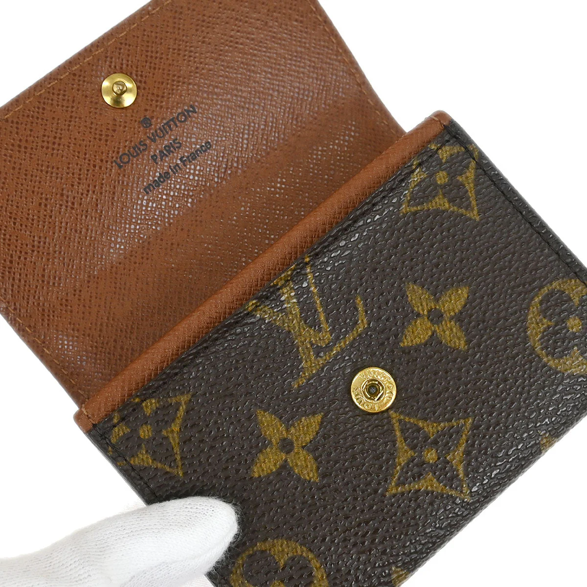 Louis Vuitton Monogram Porte Monnaie Plat Coin Case Wallet M61930 - Image 4