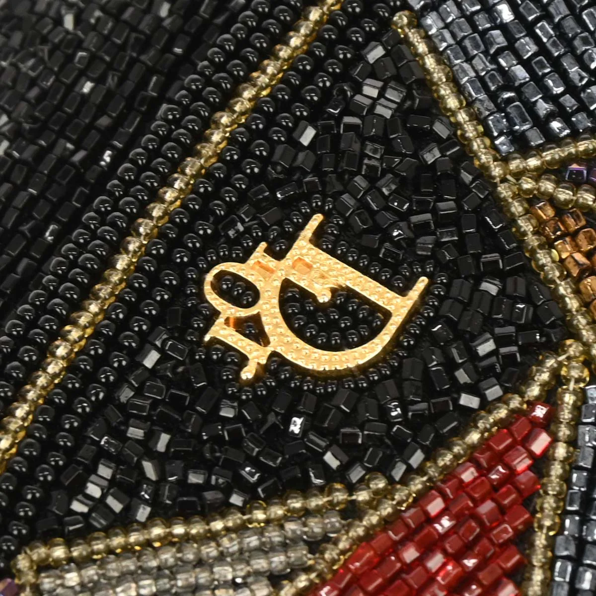 Christian Dior Black Beads Shoulder Bag - Image 5