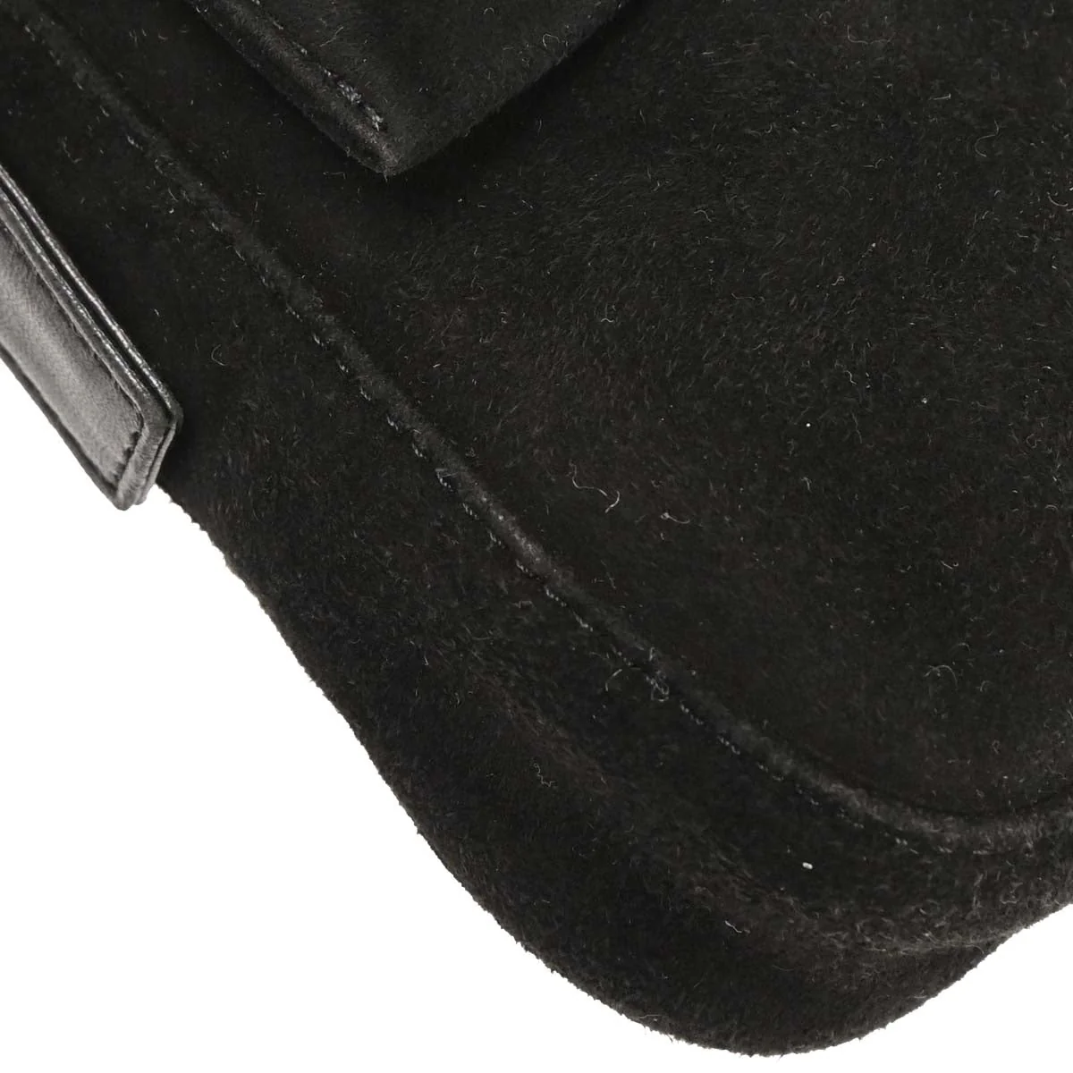 Fendi Black Suede Baguette Handbag - Image 6