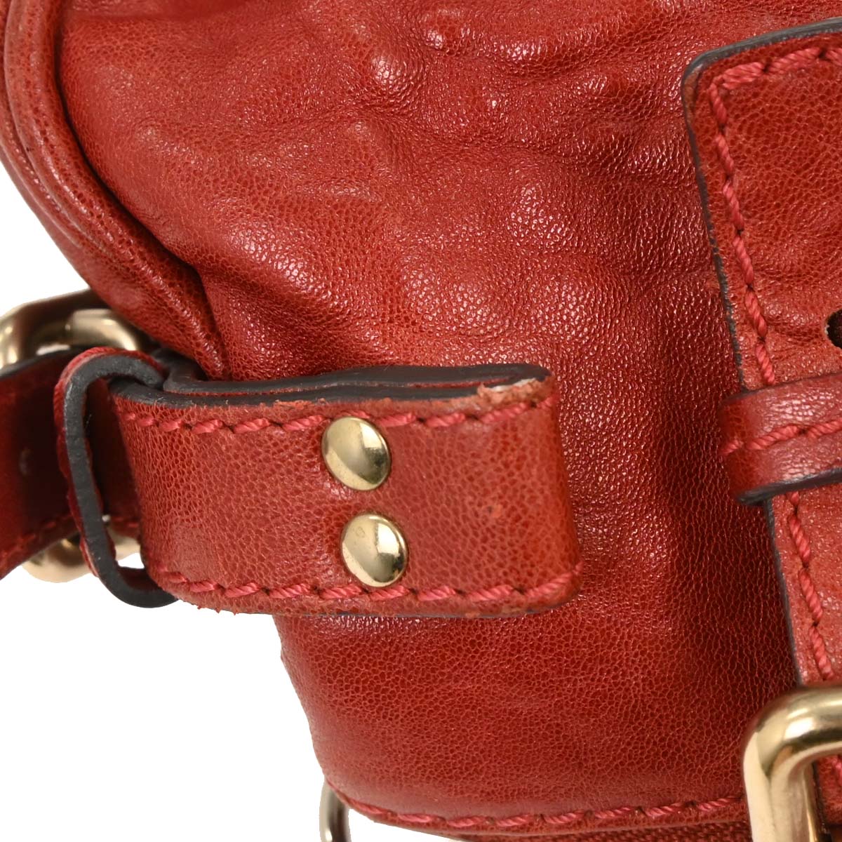 Chloe Red Paddington Handbag - Image 7