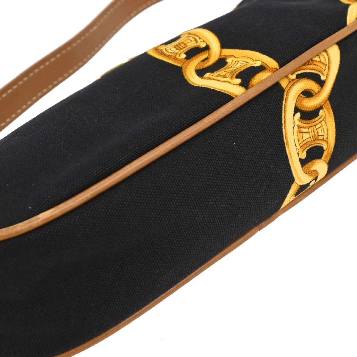 Celine Black Chain Print Handbag - Image 3