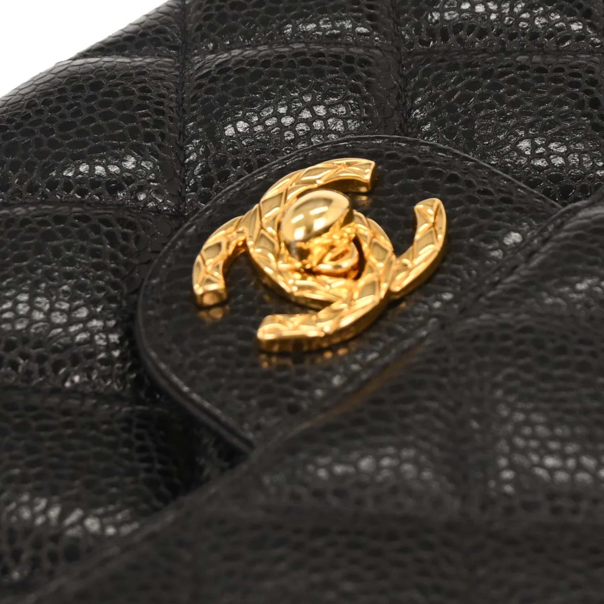 Chanel 1994-1996 Black Caviar Camera Bag Mini - Image 4