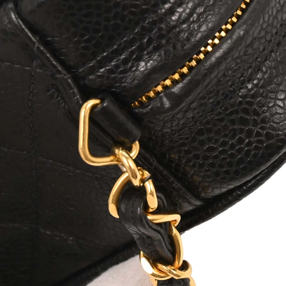 Chanel 1994-1996 Black Caviar Camera Bag Mini - Image 5