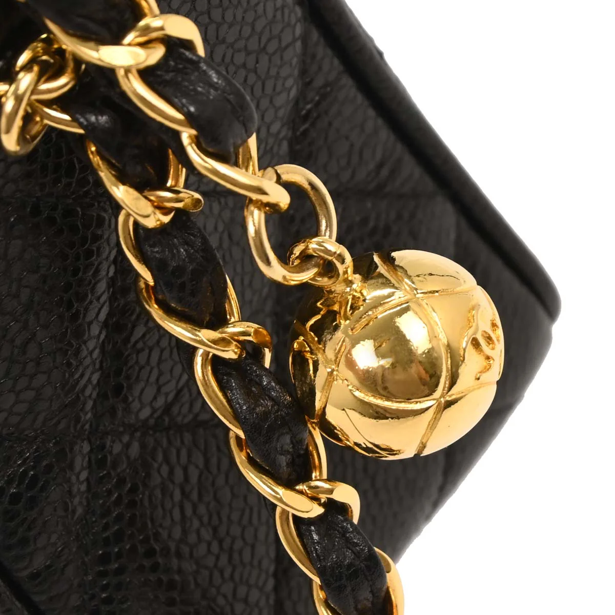 Chanel 1994-1996 Black Caviar Camera Bag Mini - Image 6